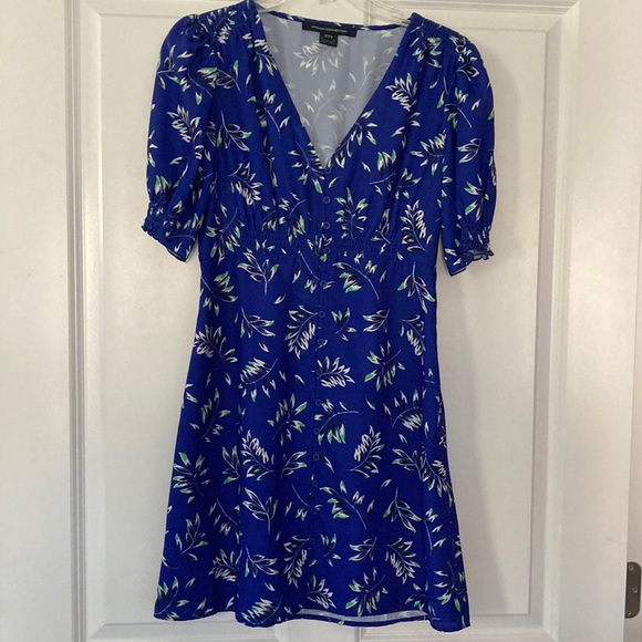 French Connection Blue Dress - Picture 1 of 8